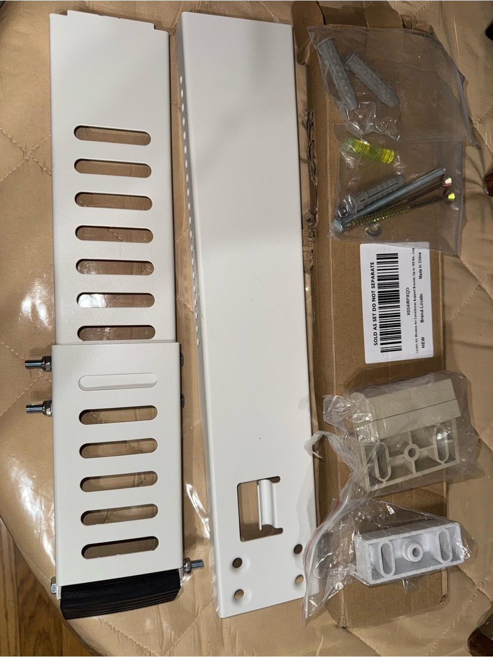 AC Window Air Conditioner Support Bracket Heavy Duty 165 lbs Max Weight White A